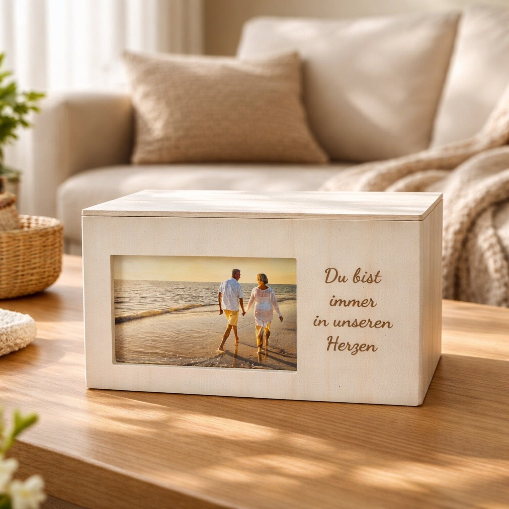 Erinnerungsbox Urne zuhause FreiPfad Bestattungen