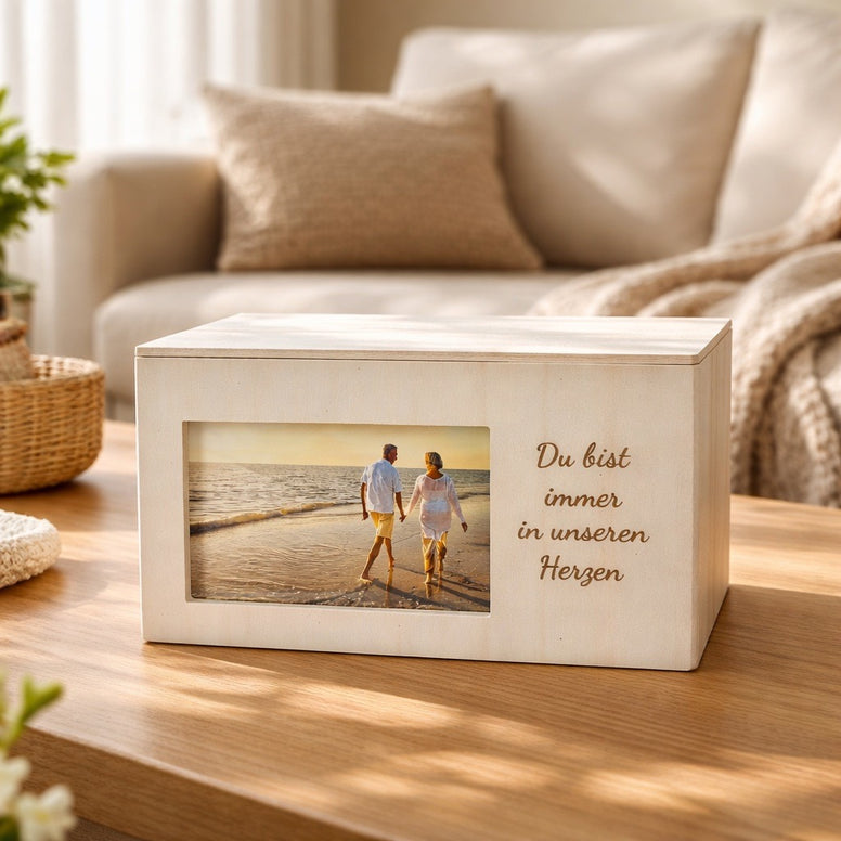Erinnerungsbox Urne zuhause FreiPfad Bestattungen