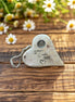 Erinnerungsherz Holz mit Memory-Madaillon