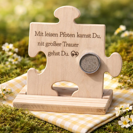 Erinnerungspuzzle mit Memory Medaillon  FreiPfad Bestattungen